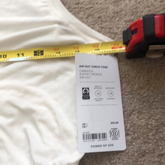 NWT ATHLETA Air Out Cinch Tank - White - Picture 8 of 9